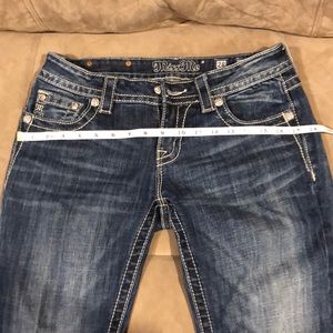 NWOT MISS ME Blingy Bootcut Blue Jeans